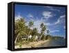 Wacholab Village, Yap, Micronesia-Michele Falzone-Framed Stretched Canvas