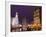 Wacker Drive and Skyline at night, Chicago, Illinois, USA-Alan Klehr-Framed Photographic Print