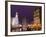 Wacker Drive and Skyline at night, Chicago, Illinois, USA-Alan Klehr-Framed Photographic Print