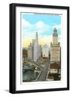 Wacker Drive, Chicago, Illinois-null-Framed Art Print