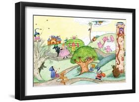 Wacky Fairy Tales - Humpty Dumpty-Marsha Winborn-Framed Giclee Print