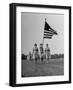 Wacs Carrying Flag for First Time at Retreat-null-Framed Photographic Print