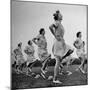 WACs Doing Daily Calisthenics Exercises-Marie Hansen-Mounted Photographic Print