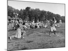 Wacs Playing Game of Softball-null-Mounted Photographic Print