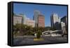 Wadakura Fountain Park, Tokyo, Japan, Asia-Martin Child-Framed Stretched Canvas