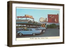 Waddle's Drive-In, Roadside Retro-null-Framed Art Print