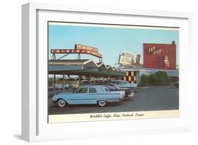 Waddle's Drive-In, Roadside Retro-null-Framed Art Print