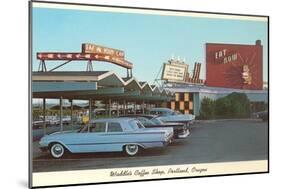 Waddle's Drive-In, Roadside Retro-null-Mounted Art Print