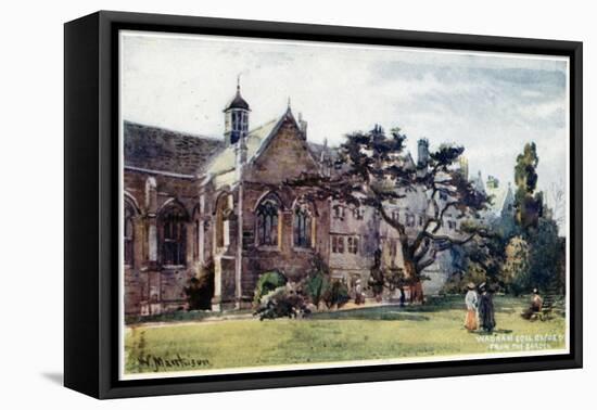 Wadham College from the Garden-William Matthison-Framed Stretched Canvas