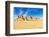 Wadi al Hitan, Faiyum, Egypt. Eroded bluff at Wadi el-Hitan paleontological site.-Emily Wilson-Framed Photographic Print