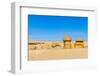 Wadi al Hitan, Faiyum, Egypt. Eroded bluff at Wadi el-Hitan paleontological site.-Emily Wilson-Framed Photographic Print