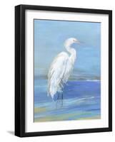 Wading Egret I-Sally Swatland-Framed Art Print