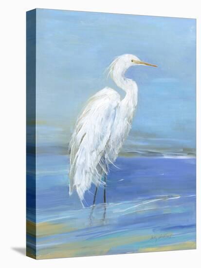 Wading Egret I-Sally Swatland-Stretched Canvas