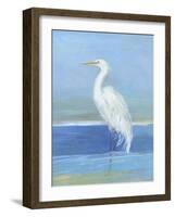 Wading Egret II-Sally Swatland-Framed Art Print