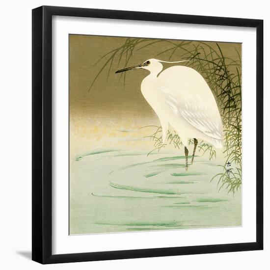 Wading Egret-Koson Ohara-Framed Premium Giclee Print