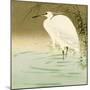 Wading Egret-Koson Ohara-Mounted Premium Giclee Print