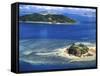 Wading Island and Castaway Island, Fiji-David Wall-Framed Stretched Canvas