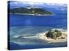 Wading Island and Castaway Island, Fiji-David Wall-Stretched Canvas