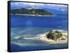 Wading Island and Castaway Island, Fiji-David Wall-Framed Stretched Canvas