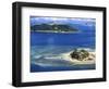 Wading Island and Castaway Island, Fiji-David Wall-Framed Photographic Print