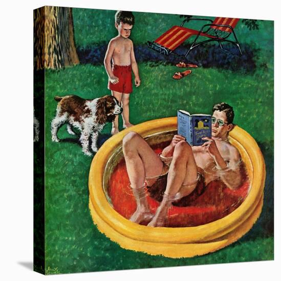 "Wading Pool", August 27, 1955-Amos Sewell-Stretched Canvas