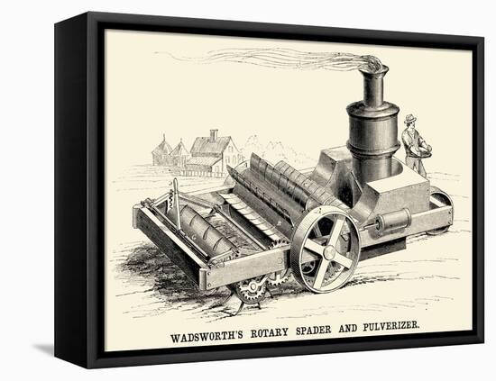 Wadsworth's Rotary Spader and Pulverizer-null-Framed Stretched Canvas