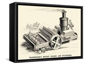 Wadsworth's Rotary Spader and Pulverizer-null-Framed Stretched Canvas