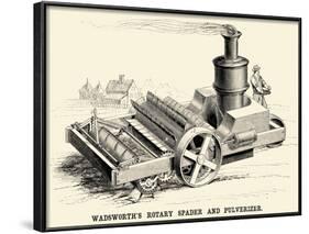 Wadsworth's Rotary Spader and Pulverizer-null-Framed Art Print