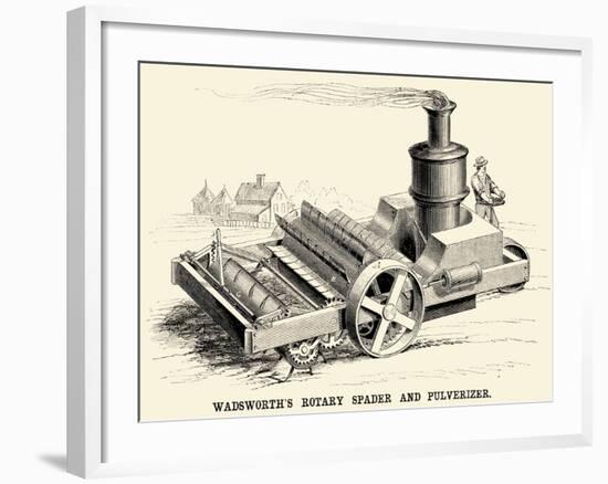 Wadsworth's Rotary Spader and Pulverizer-null-Framed Art Print
