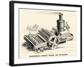 Wadsworth's Rotary Spader and Pulverizer-null-Framed Art Print