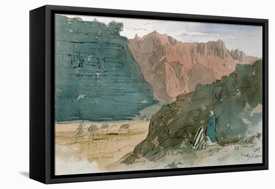 Wady Sidera, 1849-Edward Lear-Framed Stretched Canvas