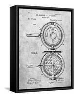 Waffle Iron Patent-Cole Borders-Framed Stretched Canvas