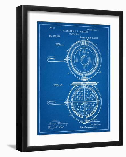 Waffle Iron Patent-null-Framed Art Print