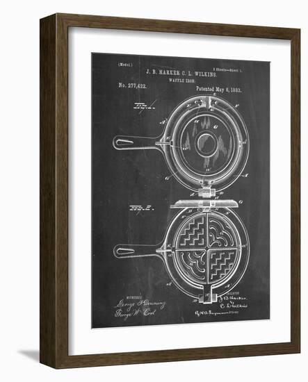 Waffle Iron Patent-null-Framed Art Print