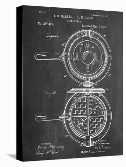 Waffle Iron Patent-null-Stretched Canvas