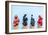 Waffle with Fresh Berries, Homemade Ice Cream Making-Marcin Jucha-Framed Photographic Print