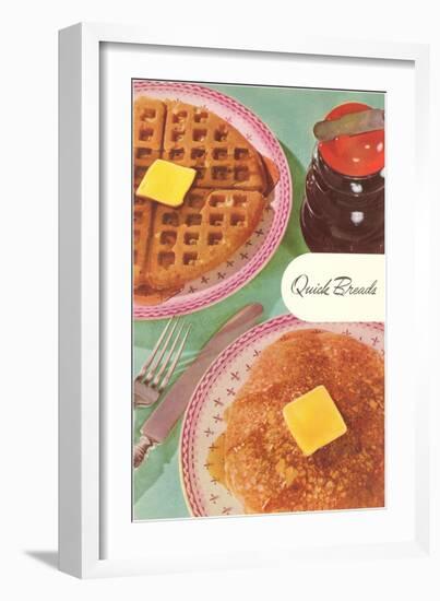 Waffles and Pancakes-null-Framed Art Print