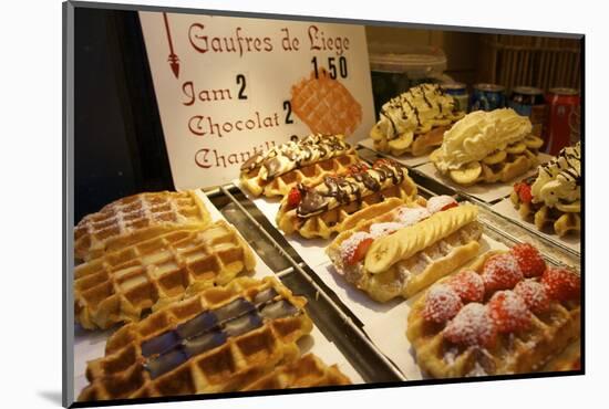 Waffles, Brussels, Belgium, Europe-Neil Farrin-Mounted Photographic Print