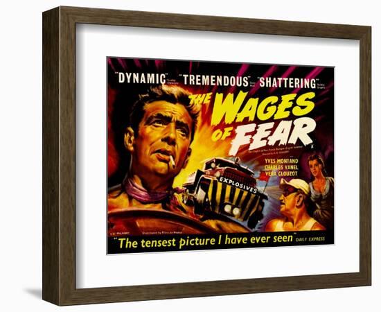 Wages of Fear, UK Movie Poster, 1953-null-Framed Art Print