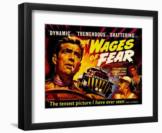 Wages of Fear, UK Movie Poster, 1953-null-Framed Art Print