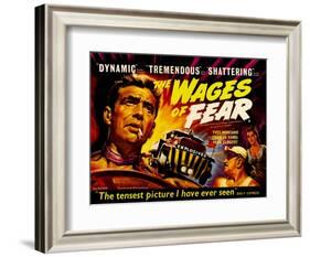 Wages of Fear, UK Movie Poster, 1953-null-Framed Art Print