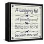 Wagging Tail-Lauren Gibbons-Framed Stretched Canvas