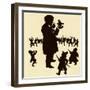 Wagner on silhouetted caricature-Otto Bohler-Framed Giclee Print