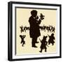 Wagner on silhouetted caricature-Otto Bohler-Framed Giclee Print
