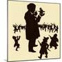 Wagner on silhouetted caricature-Otto Bohler-Mounted Giclee Print