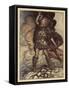 Wagner, Ring, Donner-Arthur Rackham-Framed Stretched Canvas