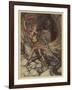 Wagner, Ring, Dragon-Arthur Rackham-Framed Art Print