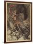 Wagner, Ring, Dragon-Arthur Rackham-Framed Art Print