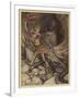 Wagner, Ring, Dragon-Arthur Rackham-Framed Art Print