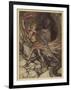 Wagner, Ring, Dragon-Arthur Rackham-Framed Art Print